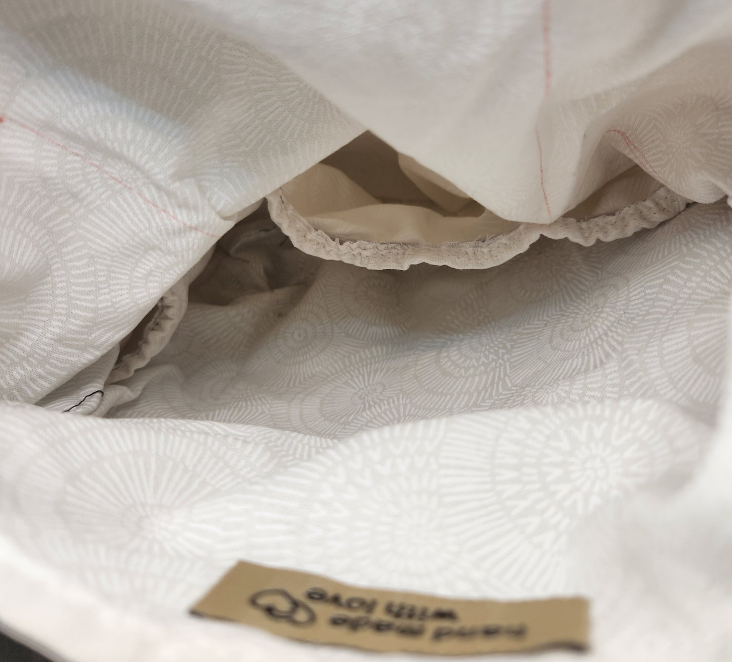 Floral Print Blue Fold Over Bag