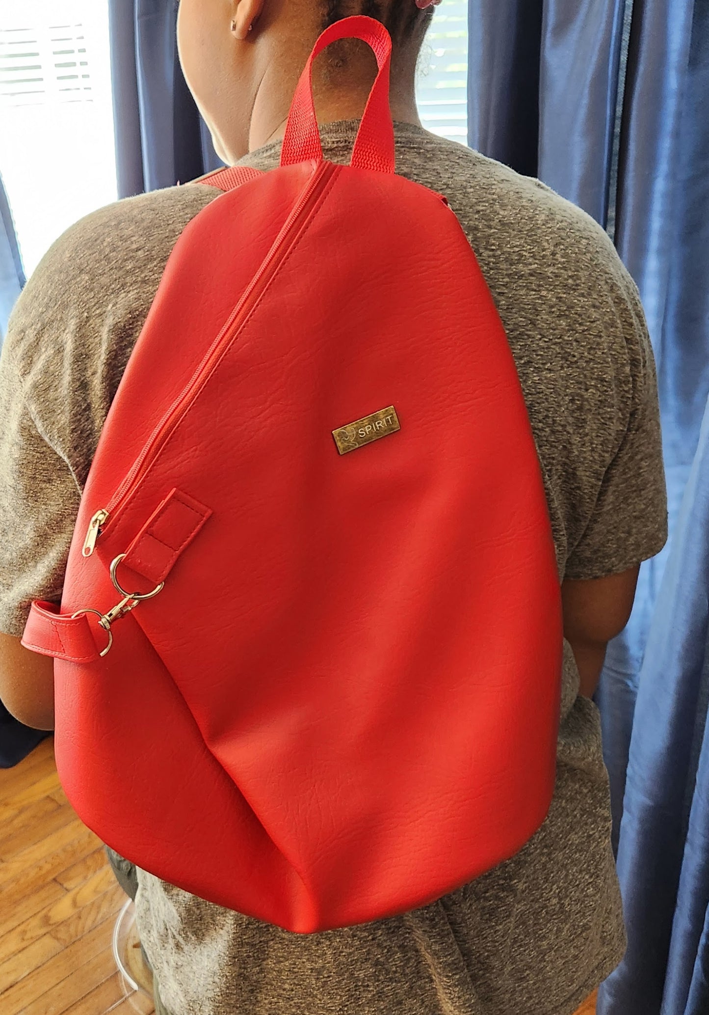 Folded Backpack Red