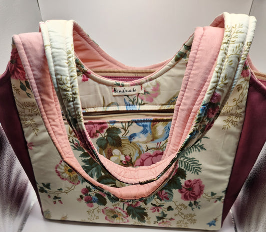Fancy Floral Chintz Tote