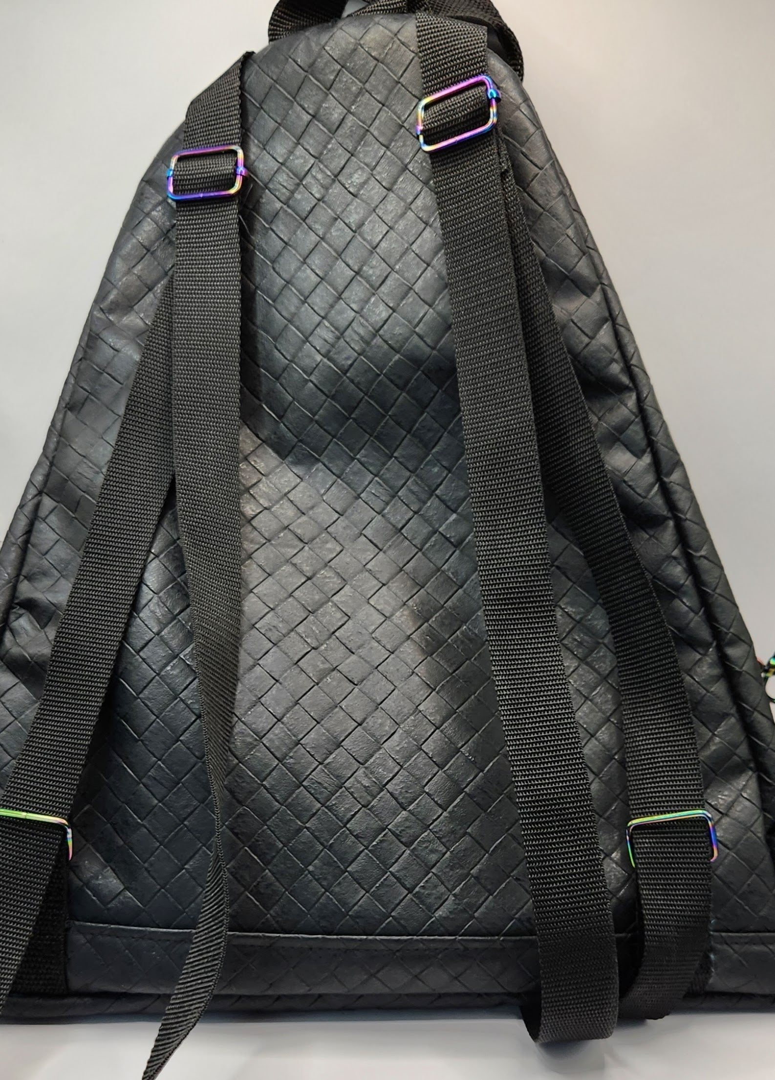 black leather fold backpack Black Folding Backpack – Spirit Bags